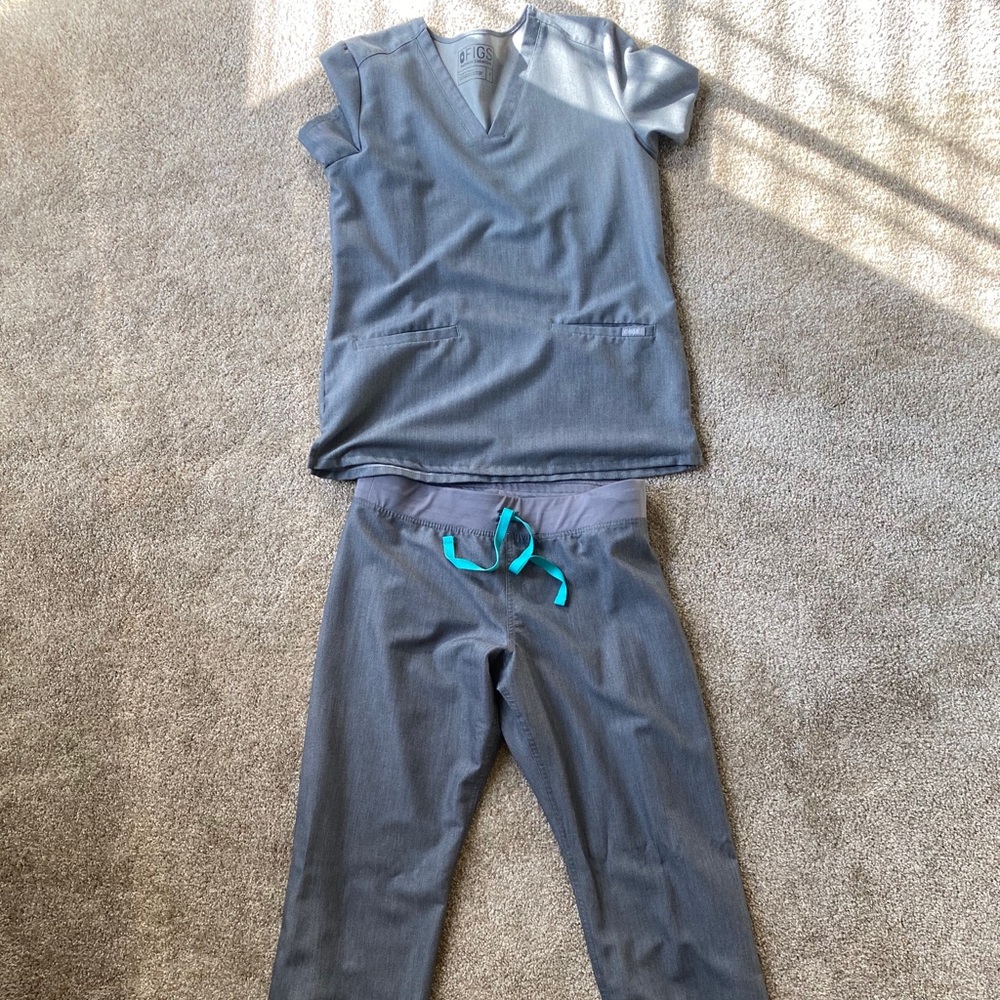 Figs scrub set, graphite